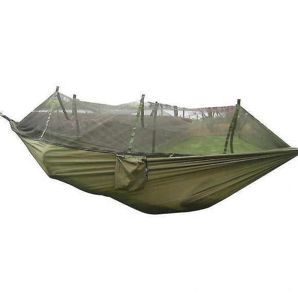 Army Green Portable Mosquito Net Outdoor Garden Travel Swing Parachute Fabric Hang Bed