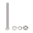thumbnail image 3 of Uxcell M6 x 80mm 304 Stainless Steel Hex Head Screws Bolts, Nuts, Flat & Lock Washers Kits 10 Sets, 3 of 5