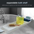 thumbnail image 2 of Bandeja de baño Madesmart expandible para bañeras de plástico, color blanco, 2 of 5