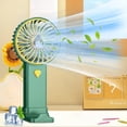 thumbnail image 2 of EUDIDV Hand Held Fan Rechargeable Style Handheld Small Fan A Must-have Little Gadget For Summer Outings Phone 5-leaf Fan Blades Provide Strong Supply The Can Be Used In Multiple Scen USB Fan Portable, 2 of 5