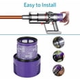 thumbnail image 3 of Pack Washable Reusable Replacement Filter for Dyson V10 Cordless Vacuum Cleaner with Cleaning Brush, 3 of 5