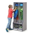 thumbnail image 3 of 2 Section Coat Locker with Step - Navy, 3 of 6