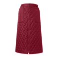 thumbnail image 2 of Vedolay Fringe Skirts Women's Vintage A-line Printed Pleated Flared Midi Skirt with Pockets,Red XL, 2 of 4