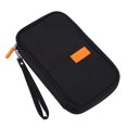 thumbnail image 2 of Fashion Portable Passport Travel Holder Coin Wallet Multi-Function Card Storage Bag (Black), 2 of 8