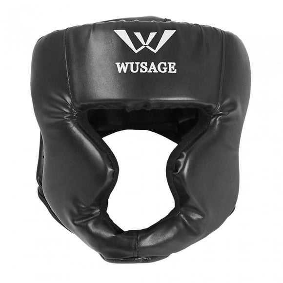 Cascos de boxeo, entrenamiento MMA, cascos muay thai acolchados, kickboxing, , artes marciales, karate, cascos de taekwondo , negro Sunnimix Casco de boxeo