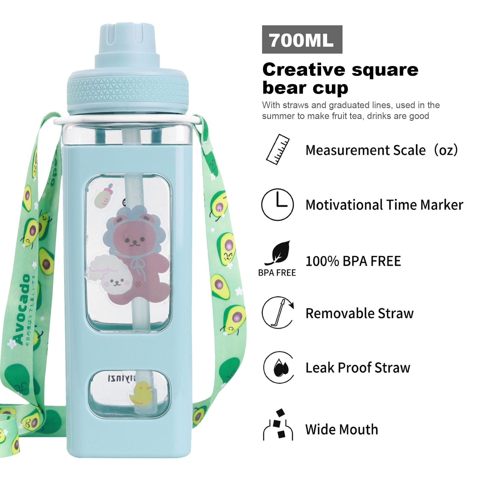 10 oz Cute Water Bottles for Girls and Kids, Insulated Kawaii Water Bottle  for Kids School, Leak Pro…See more 10 oz Cute Water Bottles for Girls and