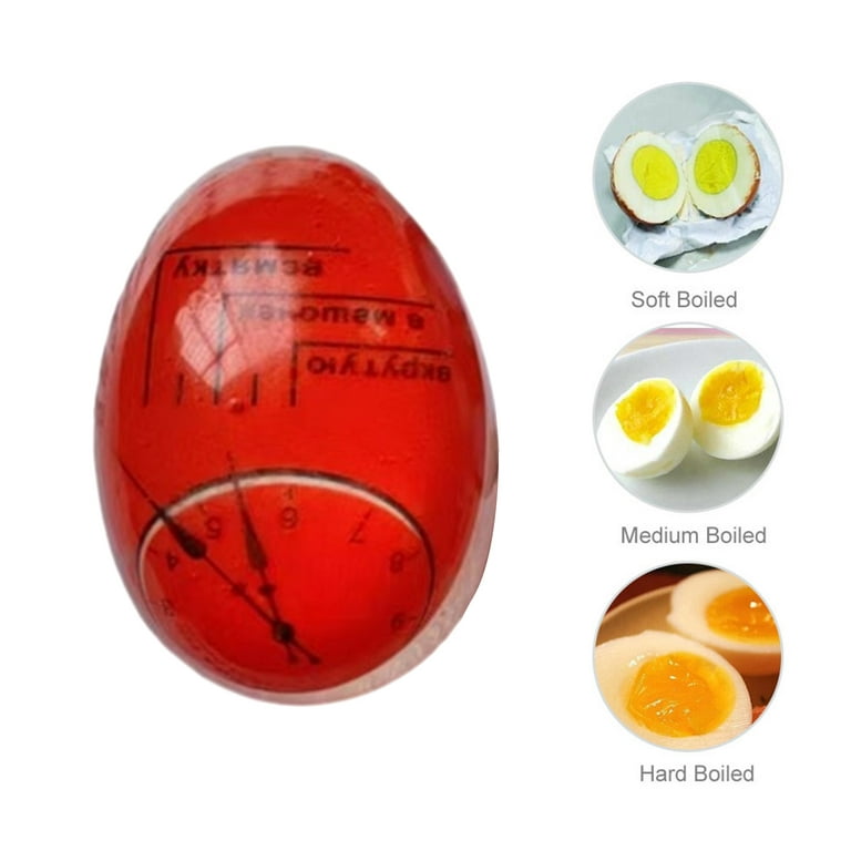 Cuticate Boiled Egg Timers, Color Changing Indicator, Cooking Tools Egg Boiling Tool Egg Boiler Timer, Egg Cooking Indicator, for Dining Room Home Left, Size