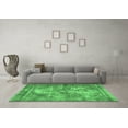 thumbnail image 3 of Ahgly Company Machine Washable Indoor Rectangle Persian Emerald Green Traditional Area Rugs, 5' x 7', 3 of 4