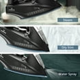 thumbnail image 3 of Moosoo Steam iron, 1800W iron for Clothes with Rapid Heating Ceramic Coated Soleplate, Self-Cleaning, Auto-Off, 3 of 8