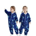 thumbnail image 5 of WIBACKER 6M-6Y Baby Warm Flannel Sleeping Bag, Dinosaurs Sleepsuit, Kids Toddler Boys Girls Double Zipper Wearable Sleep Sack, 5 of 12
