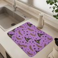 thumbnail image 6 of Dish Drying Mat Absorbent Dish Drainer Kitchen Counter 15.7x11.8inch Dish Drying Pad for Countertops Sinks Draining Racks Black Hat and Brown Bat, 6 of 9