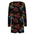 thumbnail image 4 of NordicNest Cardigan For Women Elegant Sweaters Ladies Butterfly Print V-Neck Long Sleeve Coat Pockets Outerwear Trendy Outerwear Fall Fashion Knitwear Tops, 4 of 8