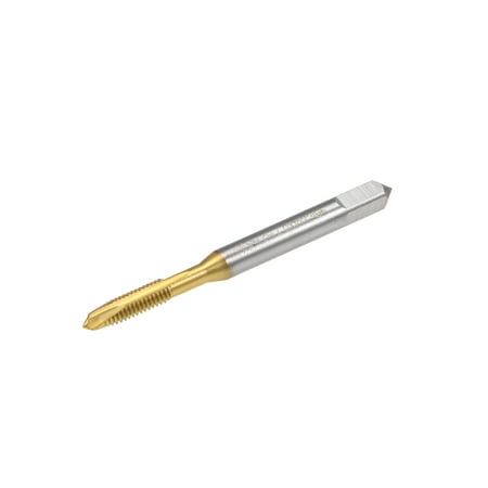 

Spiral Point Plug Threading Tap M4 x 0.7 Thread Ground Threads H2 3 Flutes HSS 6542 Titanium Coated