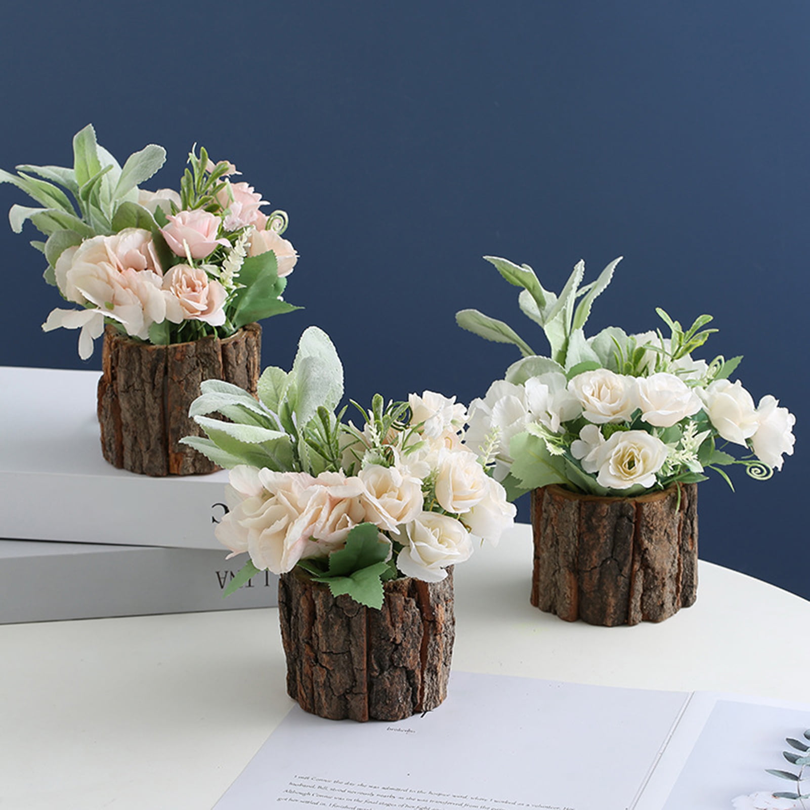 Details about   Pack 12pcs Artificial Roses Glitter Flower Bouquet Home Wedding Decor Blue 