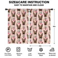 thumbnail image 2 of Blackout Kids Curtains,German Shepherd with Roses Childrens Insulated Curtains Set Of 2,Bedroom Essentials,Toddler Room Decor 52x84in(132x213cm), 2 of 4