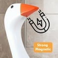 thumbnail image 6 of Resin Goose Figurine, Key Ring Holder, 8 in, White Orange Trim, 1 Pc, Bedroom decorations, Bag Charm, Silly Goose Birthday decorations, 6 of 6