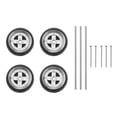 thumbnail image 2 of 1/64 Racing Model Car Wheel & Tire Set Accesorios Wheel Estilo I Sunnimix Llanta de rueda de goma, 2 of 8