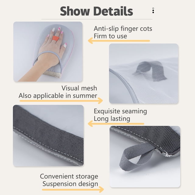 Harpily Electrical Tools Hand-Held Ironing Board Garment Steamer Ironing Glove, Waterproof Mitt with Finger Loop One Size Multi-Color