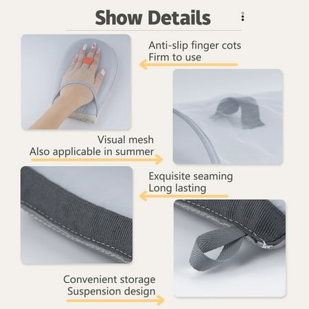 

wendunide tools Hand-held Ironing Board Garment Steamer Ironing Glove Waterproof Mitt With Finger Loop B
