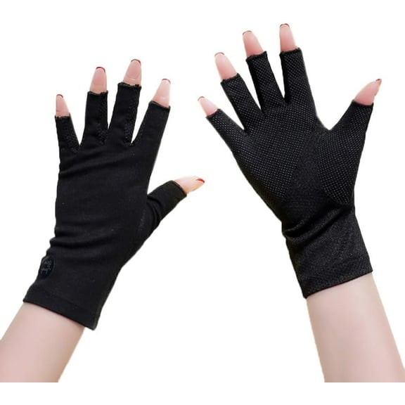 Jtbuh XLY Summer Thin Sunblock Gloves Women UV Protection Sun Gloves Non-slip Driving Sunscreen Glove