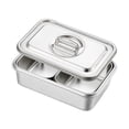 thumbnail image 2 of Luzkey Buffet Chafer Set, Chafing Dish, Wedding Banquet, Buffet Server, Kitchen, Rectangular, Catering with Lid, Chafing Buffet, Chafer Set 2 Compartments, 2 of 8