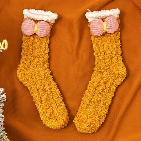 

DENGDENG Warm Thick Socks for Women Winter Ankel High Socks