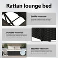 thumbnail image 5 of vidaXL Patio Bed Outdoor Daybed Sofa Lounge Chair Patio Furniture Poly Rattan, 5 of 7