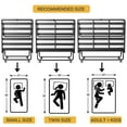 thumbnail image 3 of Folding Bed with Mattress for Adults, Single Size Portable Foldable Bed with Strong Metal & Wood Frame, Rollaway Guest, 75" x 31", 3 of 9