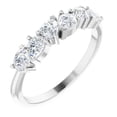 thumbnail image 2 of Pompeii 1 1/3CtPear Shaped Diamond Anniversary Band 14k Gold Lab Grown (G/H,VS2-SI1), 2 of 6