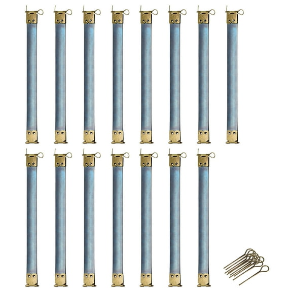 Metal Internal Flex Frames, 15Pack 180mm/7.09" Hinges Spring Clip Hook for DIY (Bronze)