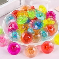 ETHZZLE Gyroscope Fidget Toy Acrylic Assorted Color Hand Eye Coordination Exercise for Children 20Pcs