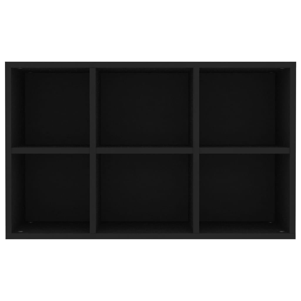 Kepooman 26" Modern 3-Tier Storage Bookshelf Cupboard for Home Office, Black