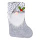 thumbnail image 2 of Fiudx Bolsa de Navidad con Lentejuelas, Diseño de Anciano Sin Rostro, Decoración para Fiestas, Fibra Acrílica, Decoración Festiva para Árbol de Navidad, Lino Blanco y Morado, 37 X 24 Cm, 2 of 2