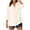 Beige, variant on Cotton 3/4 Sleeve Button Down Shirts for Women Gingham Plaid Striped Tops V Neck Casual Loose Blouse (Green, XL)