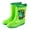 Green, variant on Girls Boys Rain Boots Children Anti Slip Durable Waterproof Shoes Reusable Foldable Toddler Outdoor Rain Shoes