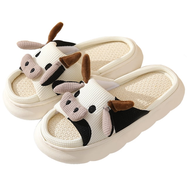 Vaca con punta abierta Diapositivas vaca Dibujos animados Cómodo para 4 estaciones (38-39)