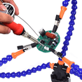 thumbnail image 3 of 2X Bench Vise Work Bench Vise Welding Table with 3 Flexible Arms Soldering Iron Stand PCB Soldering Repair, 3 of 6