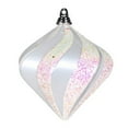thumbnail image 6 of Vickerman 33720 - 8" Periwinkle Candy Glitter Swirl Diamond Christmas Tree Ornament (M133352), 6 of 7
