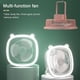 thumbnail image 4 of 40*120 pink marble Ventilador de camping recargable con linterna LED - Ventilador portátil para tienda de campaña al aire libre, 4 of 5