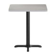 thumbnail image 5 of Flash Furniture 24'' x 30'' Gray Rectangular Laminate Table Top with Black 22 x 22 "X" Style Table Height Base, 5 of 8