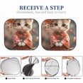 thumbnail image 4 of Lsque Adorable Kitten In Kimono 2 PCS Windshield Sun Shade | CarFoldable Window Covers | Car Accessories Reflect UV for Universal Cars SUV Truck | Large, 4 of 7