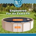 thumbnail image 4 of SmartLine 33' Round River Slate Overlap Above Ground Swimming Pool Liner, 54" Height, 25 Gauge, 4 of 6