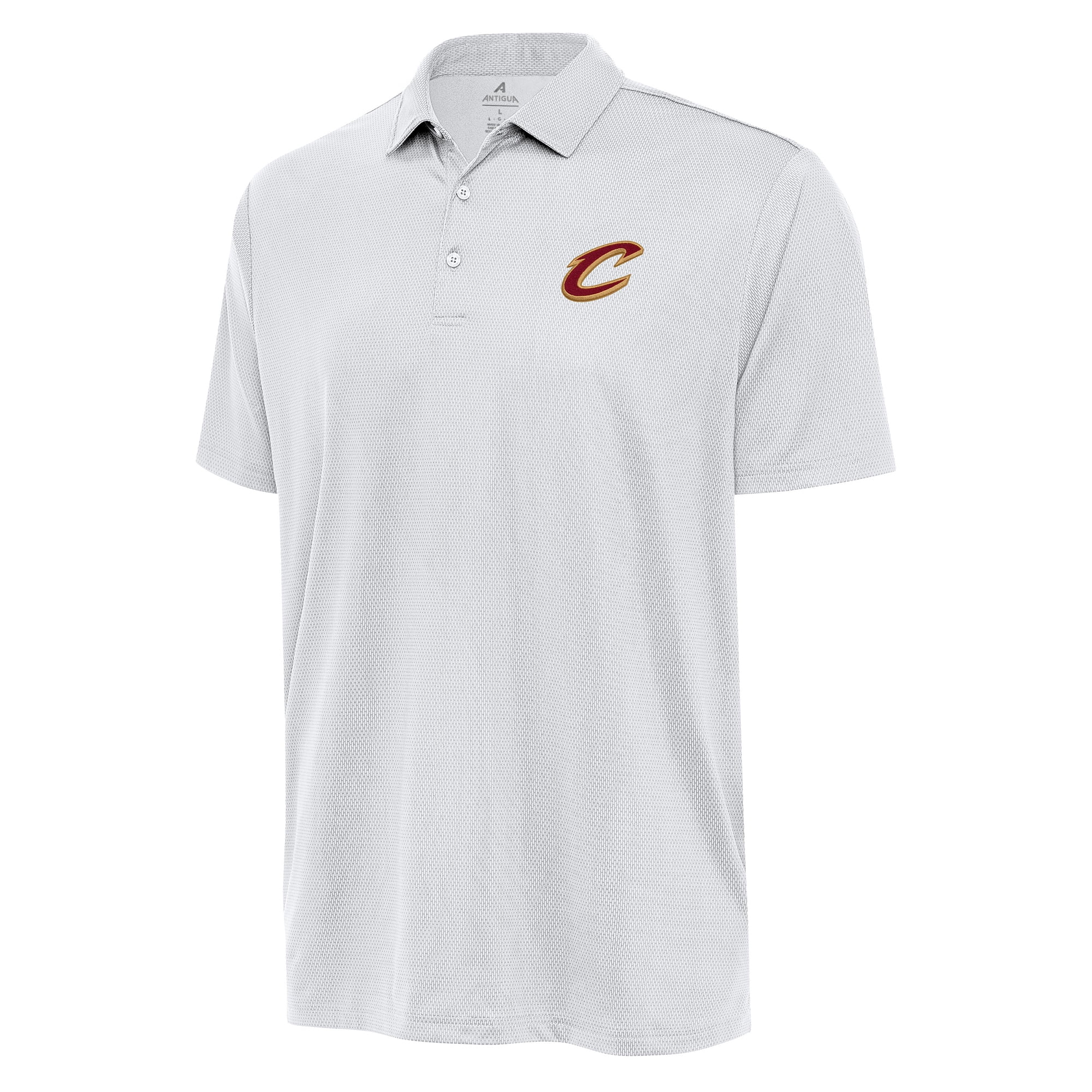 Men's Antigua White Cleveland Cavaliers Big & Tall Ellipse Polo