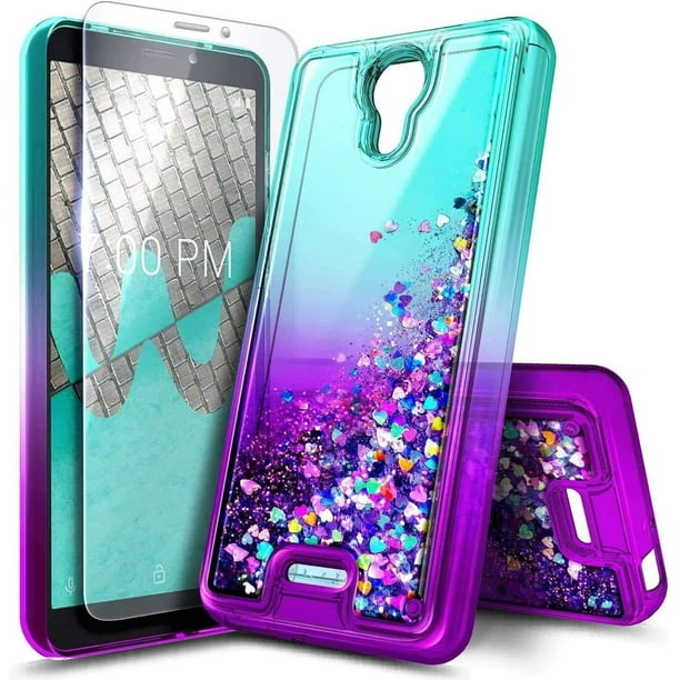 AT&T Calypso Case (U318AA, 2020 Release) with Tempered Glass Screen