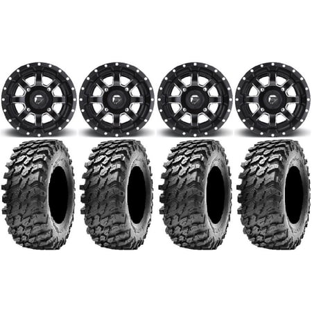 Fuel Maverick Black 14 Wheels 32 Rampage Tires Polaris RZR XP 1000 / PRO XP / Ranger XP 900/1000