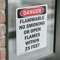thumbnail image 4 of (2 Pack) Flammable No Smoking Or Open Flames OSHA Danger Sign, 4 of 7