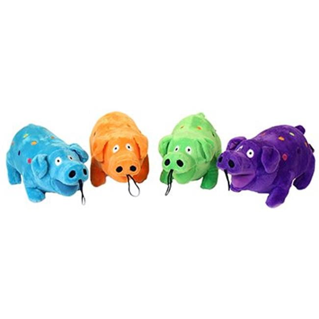 37164 9 in. Globlet Polka Dot Plush Pig Dog Toy - Walmart.com - Walmart.com