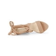 thumbnail image 4 of BLISSFUL STEP Women's Lace Up Platform Block Heel Sandals Nude 7, 4 of 7