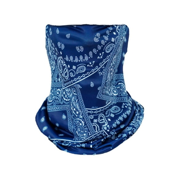 Unisex Ice Silk Sun Protection Ear Loop Mask for Men & Women – Breathable Anti-UV Cooling Face Cover, Fashionable Punk Style for Outdoor Activities
