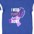 thumbnail image 4 of Inktastic I Wear Purple for My Aunt Lupus Awareness Boys or Girls Baby Bodysuit, 4 of 5